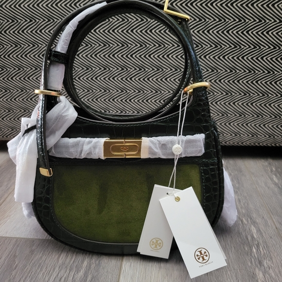 NEW Tory Burch Lee Radziwill Saddlebag - Picture 1 of 16